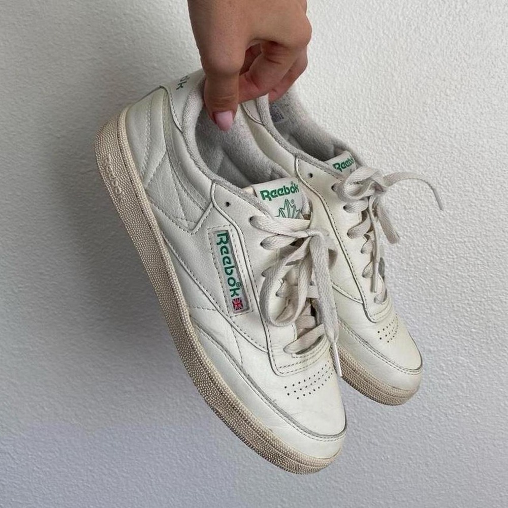 Reebok Club C 85 Vintage Inspired Cream Sneakers Chalk/Paper White